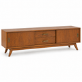 Meuble TV vintage teck 170x42x52 cm