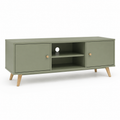 Meuble TV compact vert sauge 120x38x48 cm