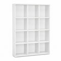 Bibliothèque modulable blanche 120x30x180 cm