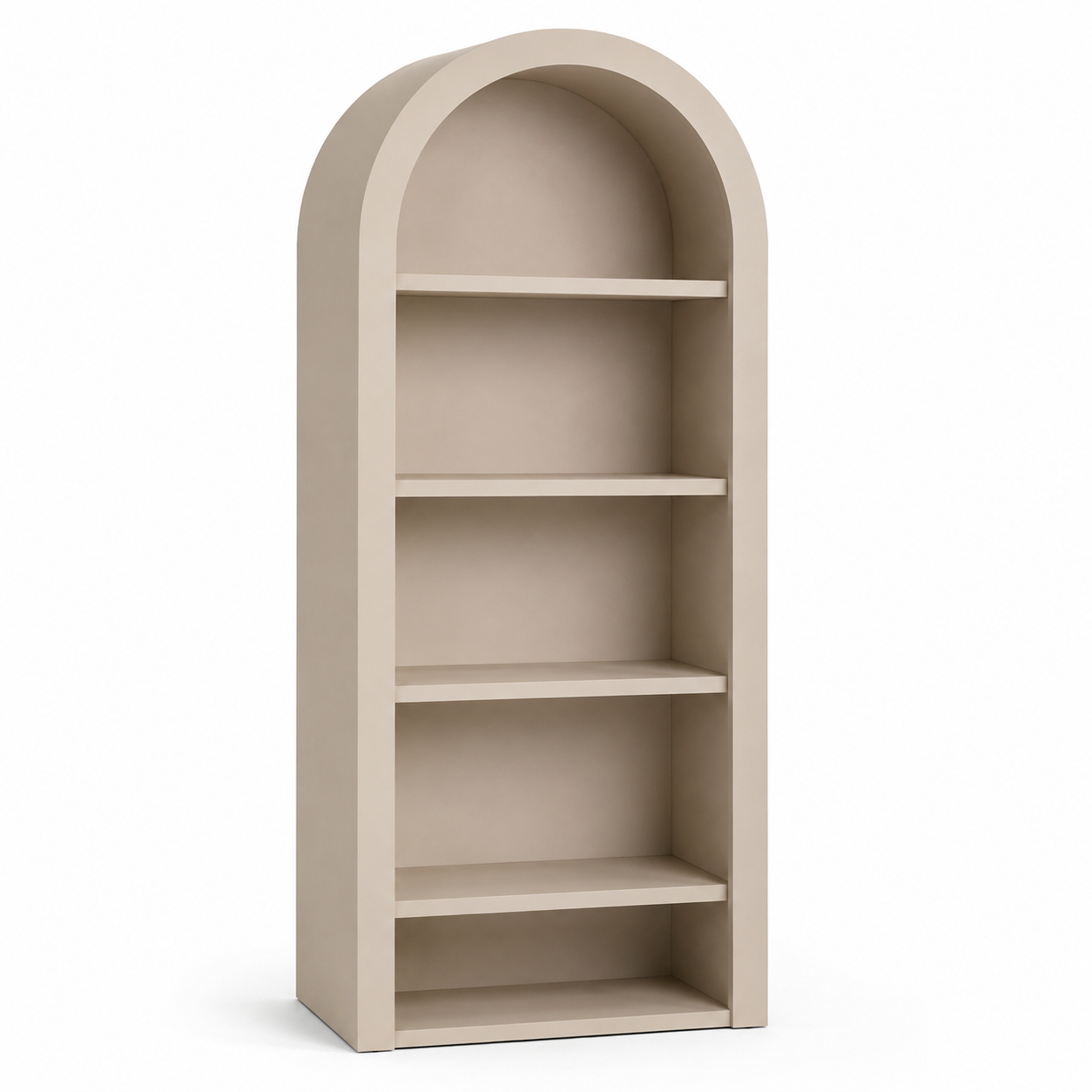Bibliothèque arche beige 90x35x180 cm