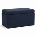 Pouf coffre bleu nuit 70x45x42 cm