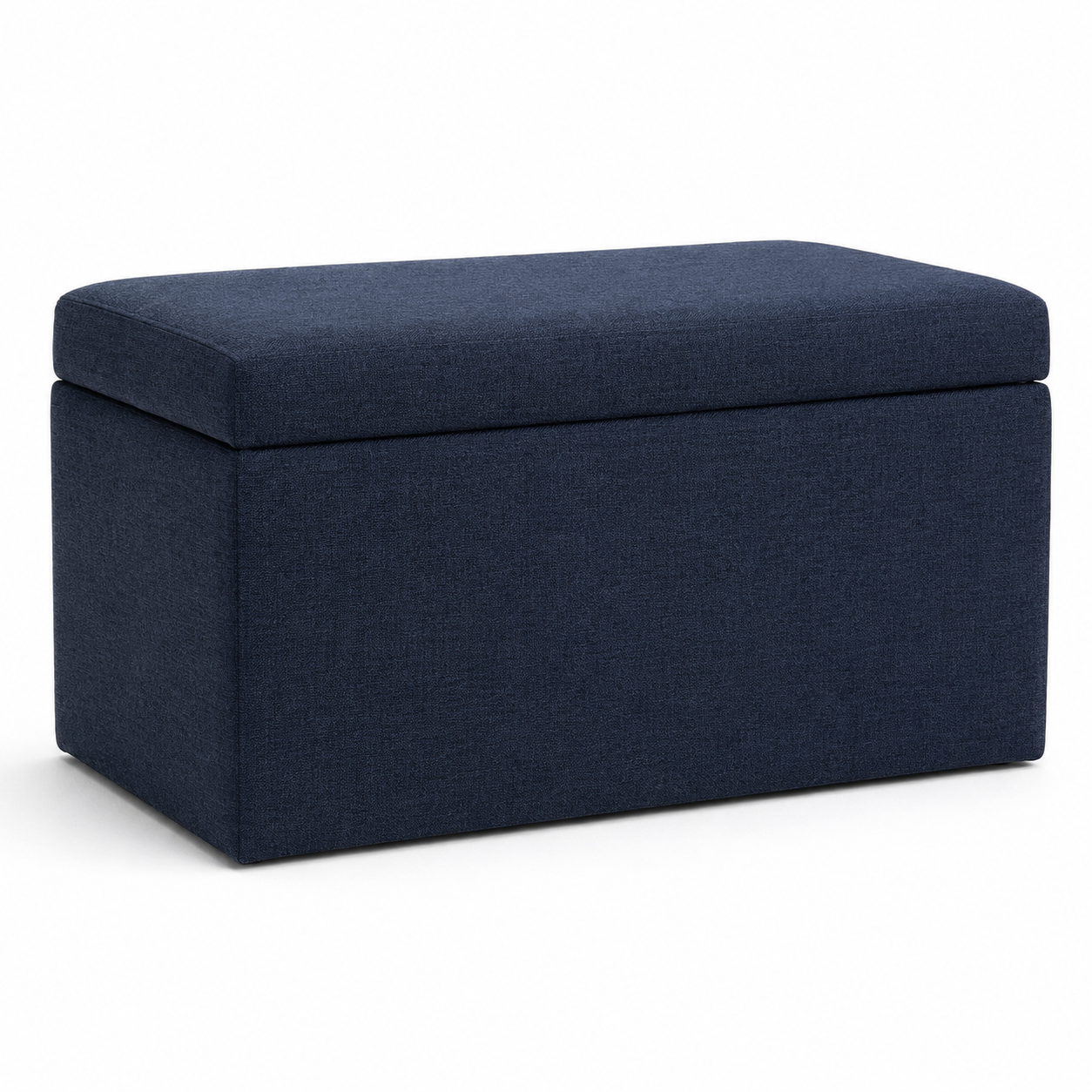Pouf coffre bleu nuit 70x45x42 cm