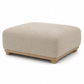 Pouf bas Japandi sable 70x50x35 cm